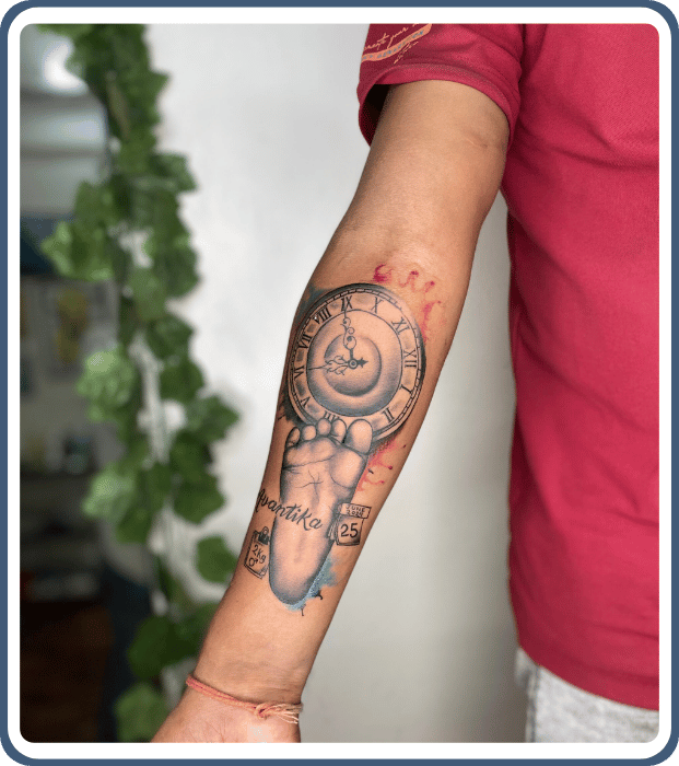 Footprint Tattoo-INKspire Royal Tattoo-Midnapore