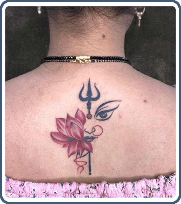 Maa-durga-with-lotus-Tattoo_INKspire-royal-tattoo_Midnapore